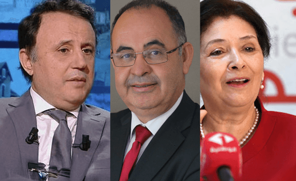 سهام بن سدرين ومبروك كورشيد وسليم شيبوب